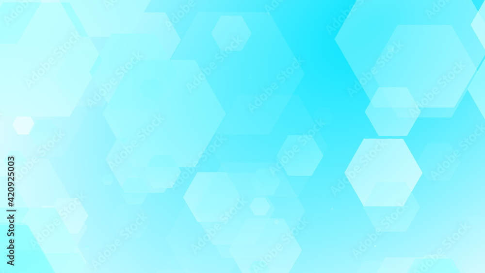 Abstract hexagon geometric white blue pattern technology medical and science background. Abstract hexagon geometric white blue pattern technology medical and science background.