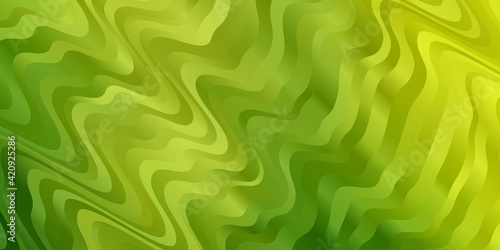 Light Green, Yellow vector background with bows.