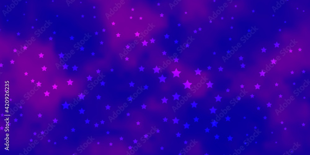 Dark Purple vector layout with bright stars. Dark Purple vector layout with bright stars.