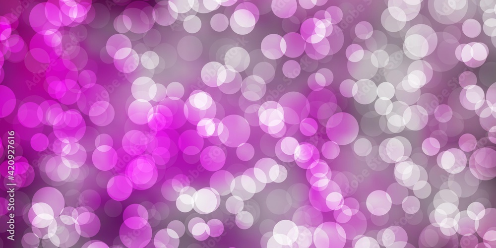 Light Pink, Yellow vector texture with circles. Light Pink, Yellow vector texture with circles.