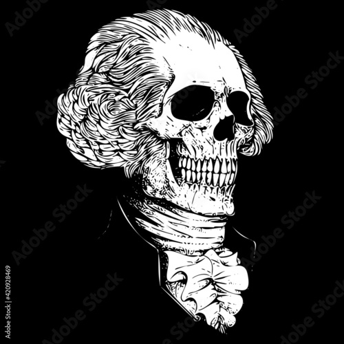 George Washington skull