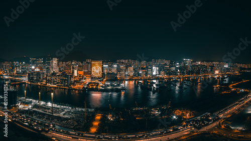 Hong Kong panoramic view landscape