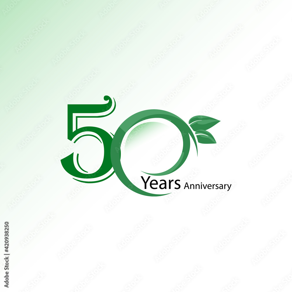 50 year anniversary design vector template illustration 50 year anniversary design vector template illustration