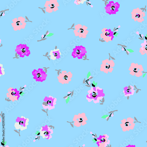 Floral seamless pattern For textile  wallpapers  print  wrapping paper. Vector stock illustration.