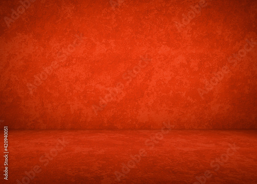 red concrete interior