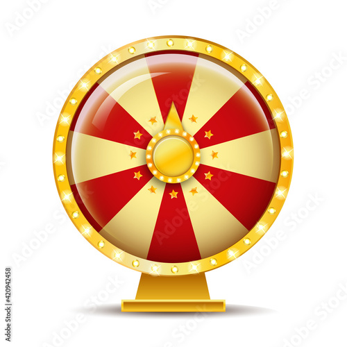 Gold wheel of fortune