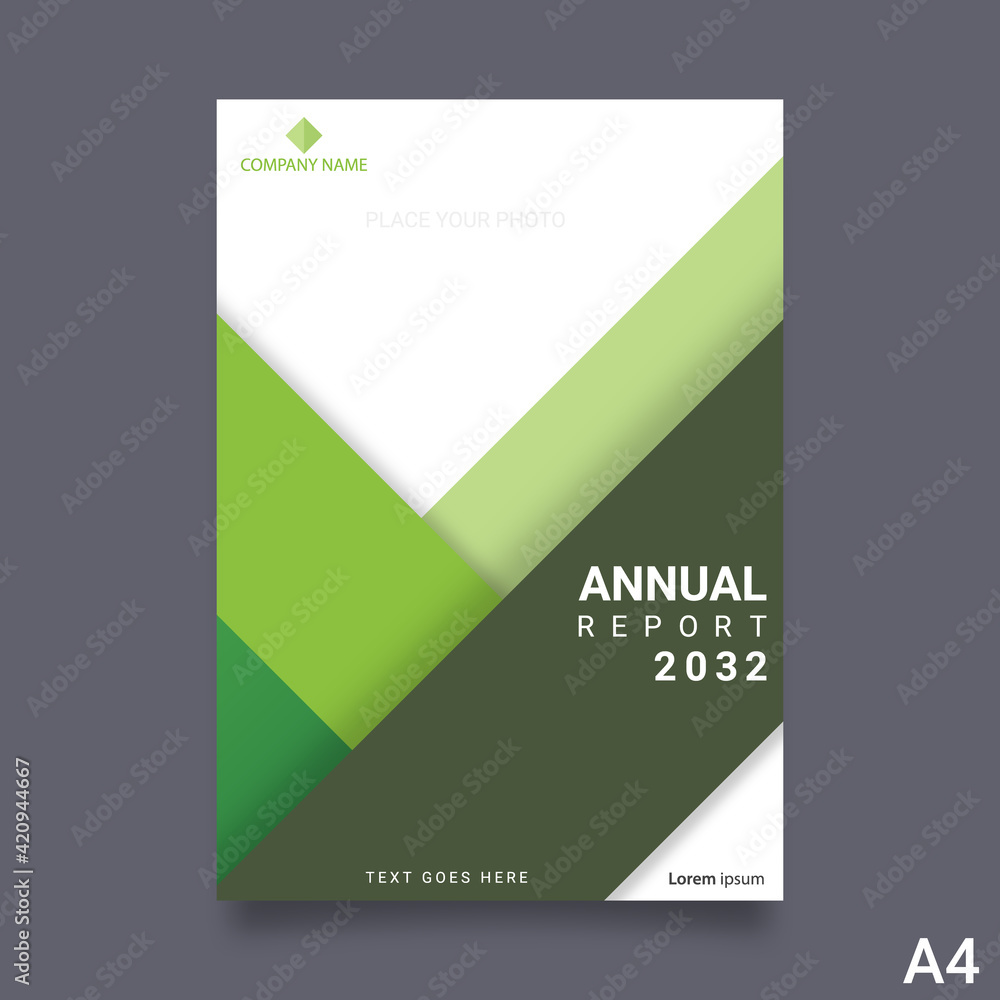 Fototapeta premium Brochure layout design. Corporate business annual report, catalog, magazine, flyer template