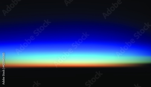 Sky at dawn before sunrise or after sunset. Ramadan concept. 