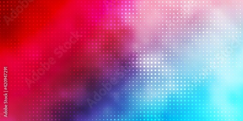 Light Blue, Red vector backdrop with circles.