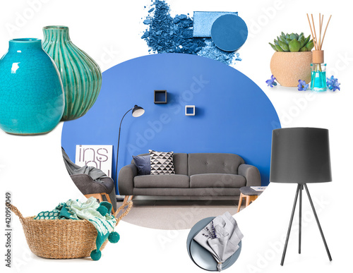 Interior of modern room wit...