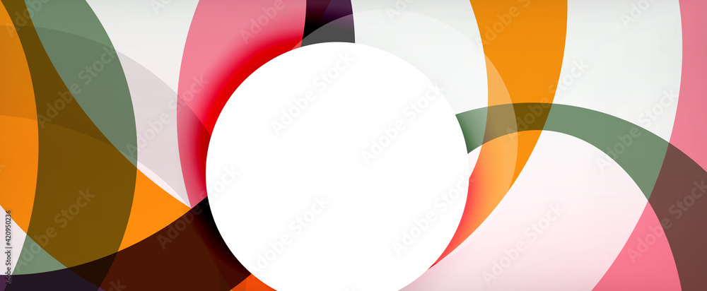 Ring geometric shapes, o letter repetition wallpaper. Abstract background for business or technology presentations, internet posters or web brochure covers Ring geometric shapes, o letter repetition wallpaper. Abstract background for business or technology presentations, internet posters or web brochure covers