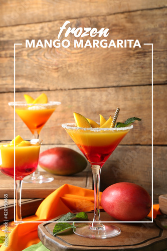 Glass of tasty mango margar...