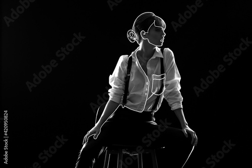 Beautiful fashionable young...