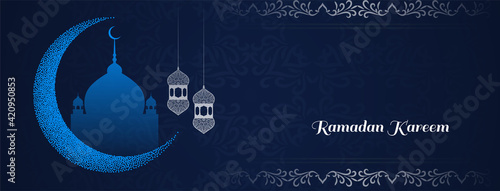 Ramadan Kareem festival decorative islamic banner