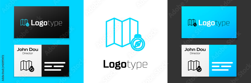 Grey line Location of the forest on a map icon isolated on white background. Vector Illustration Grey line Location of the forest on a map icon isolated on white background. Vector Illustration
