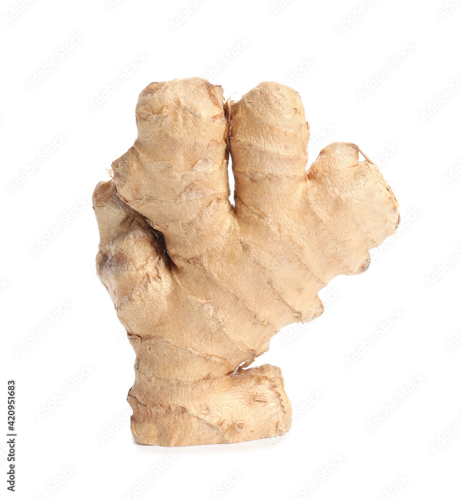 Fresh ginger on white background Fresh ginger on white background