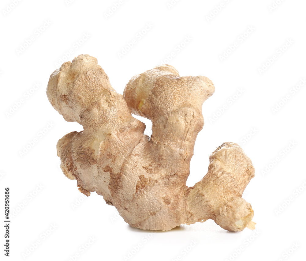 Fresh ginger on white background Fresh ginger on white background