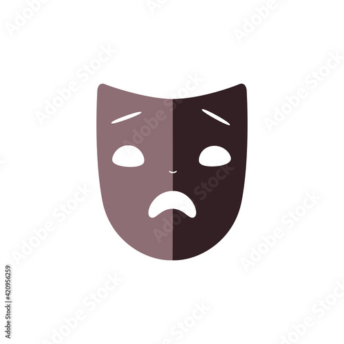 Flat Theater Mask