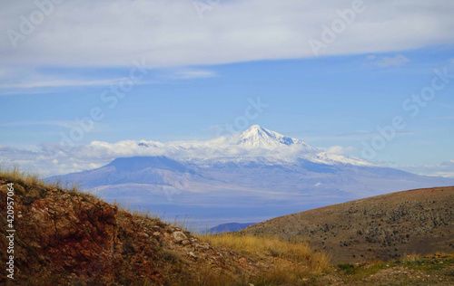 Image of Mount Masis from the Ararat Valley