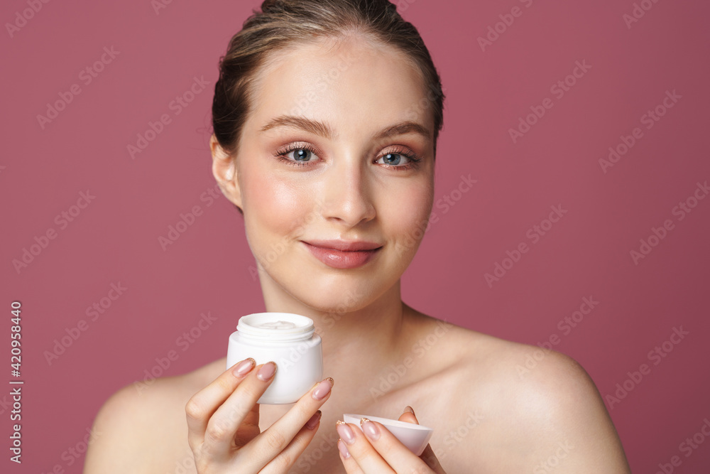 Close up beauty portrait of an attractive young woman Close up beauty portrait of an attractive young woman