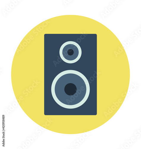Speaker Colored Vector Icon