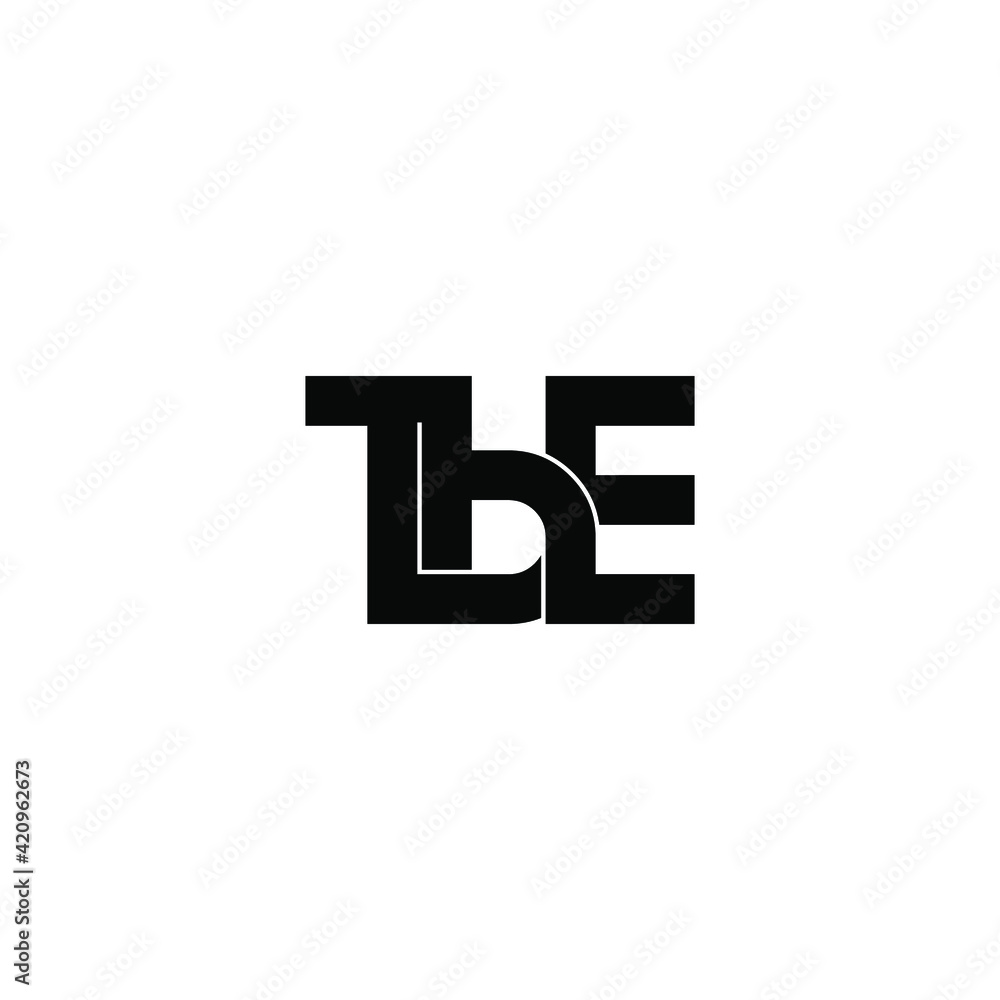 tbe letter original monogram logo design tbe letter original monogram logo design
