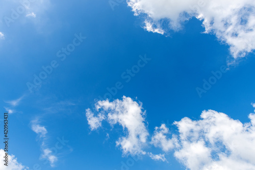 Clouds and blue sky natural background.