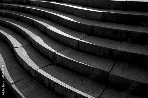 Abstract architecture design of cement stairway