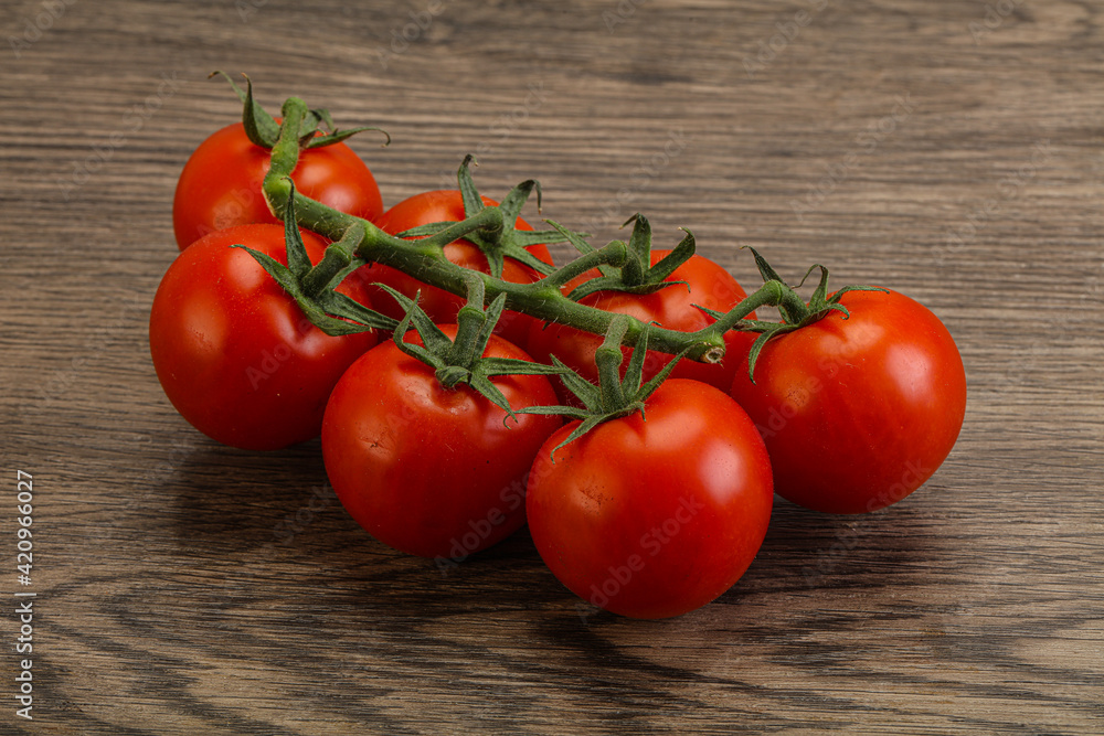 Fresh ripe cherry tomato branch Fresh ripe cherry tomato branch