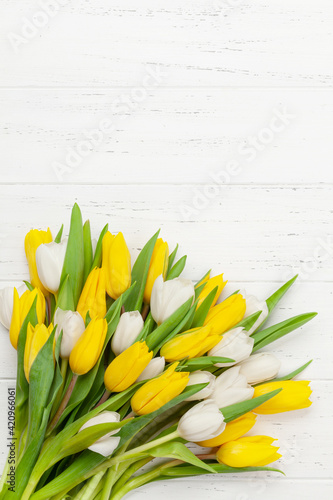 Colorful tulip flowers bouquet
