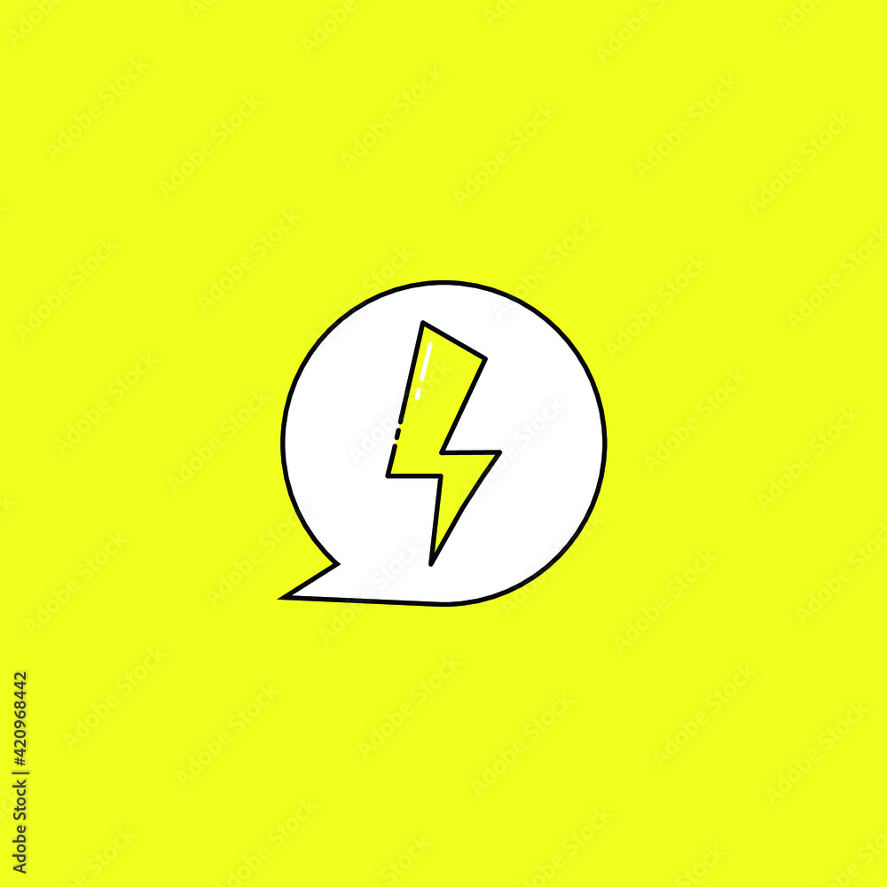 Lightning in bubblechat Lightning in bubblechat