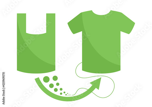 Textile from Recycled materials icon