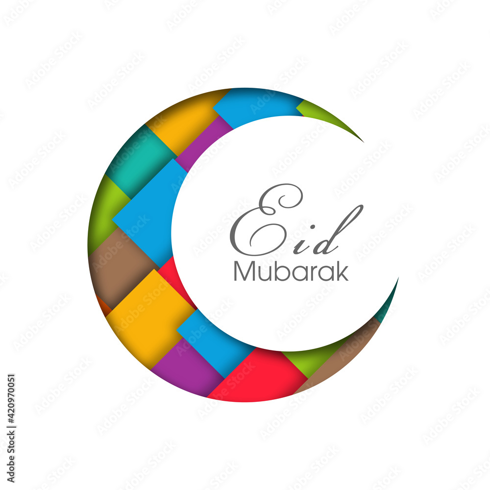 Eid Mubarak greeting card for the Muslim community festival celebration. Eid Mubarak greeting card for the Muslim community festival celebration.