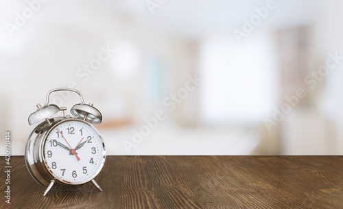 clock on table