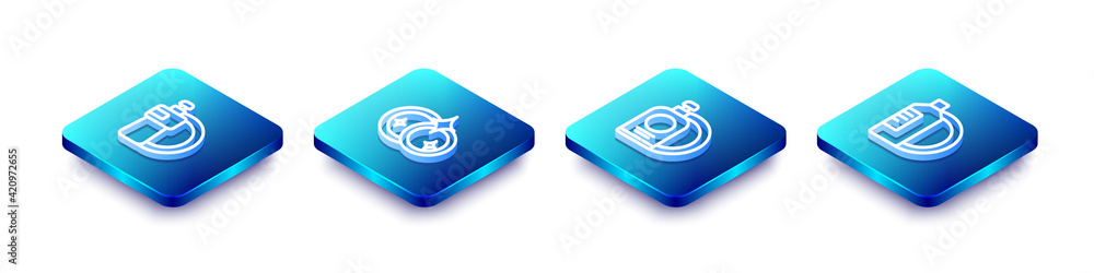 Set Isometric line Dishwashing liquid bottle and plate, Washing dishes, and icon. Vector Set Isometric line Dishwashing liquid bottle and plate, Washing dishes, and icon. Vector