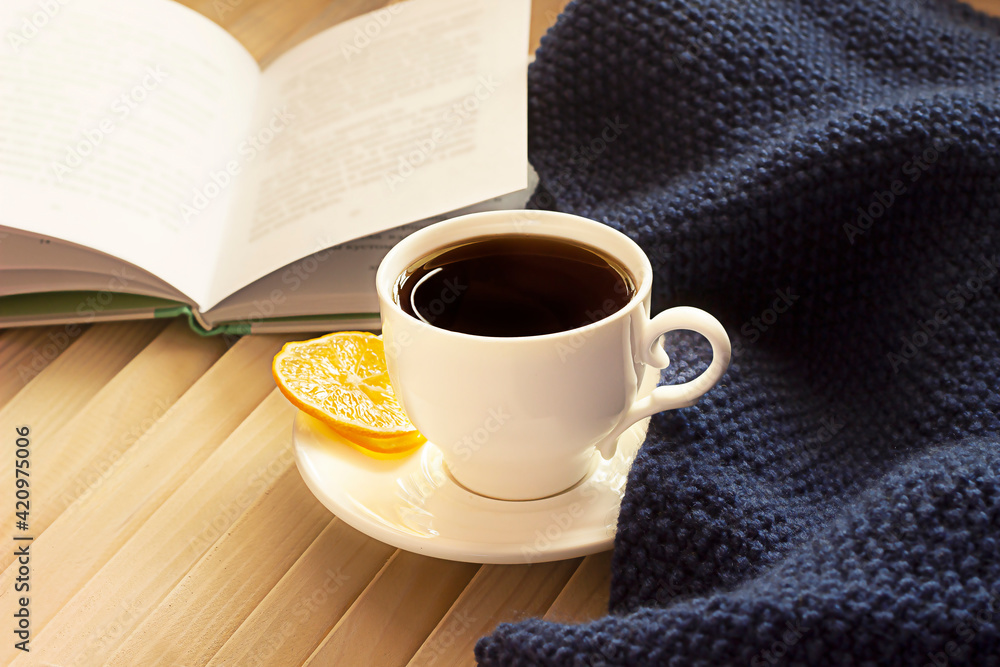 tea, a blanket and a book tea, a blanket and a book