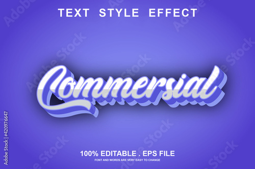 commercial text effect editable