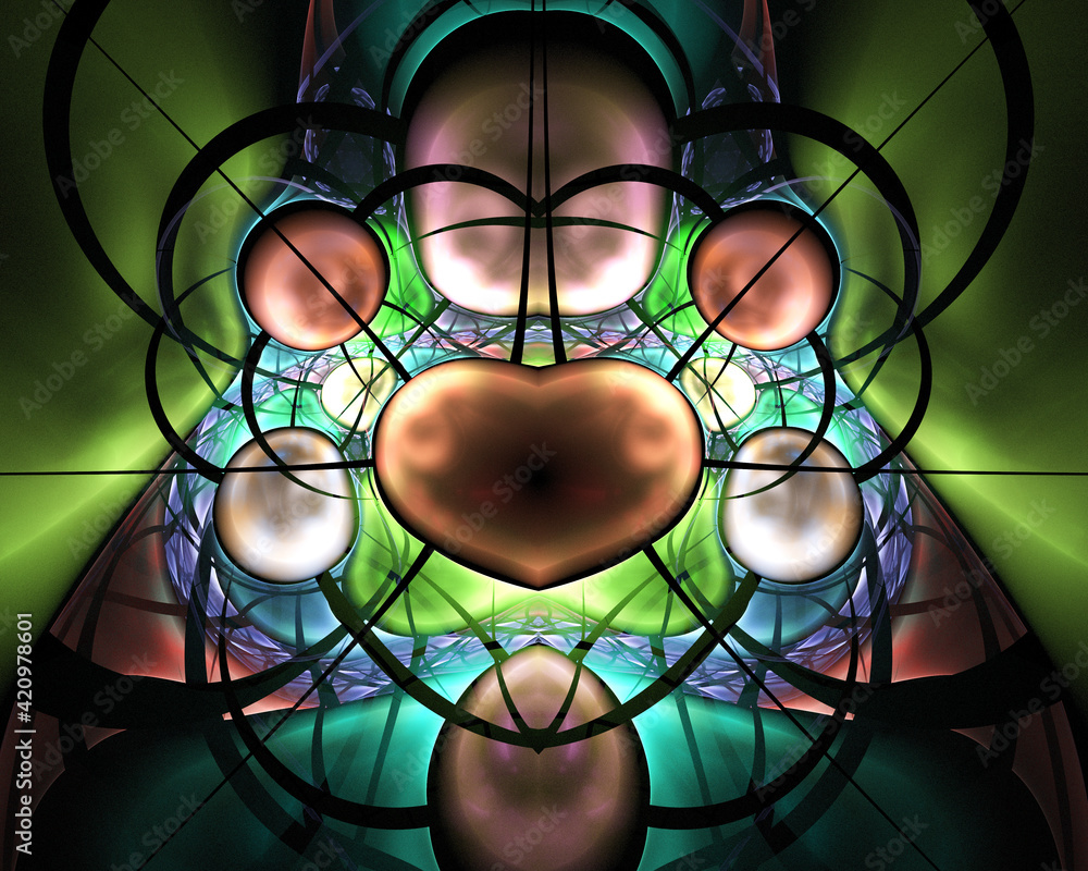 fractal on black fractal on black