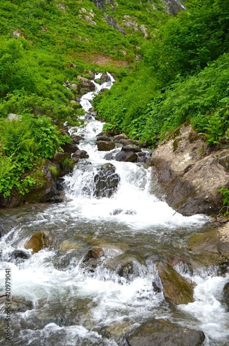 Polikar Waterfall in Sochi, Russia