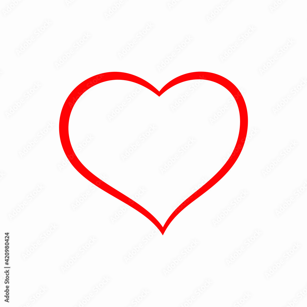 Hand drawn heart vector icon Hand drawn heart vector icon