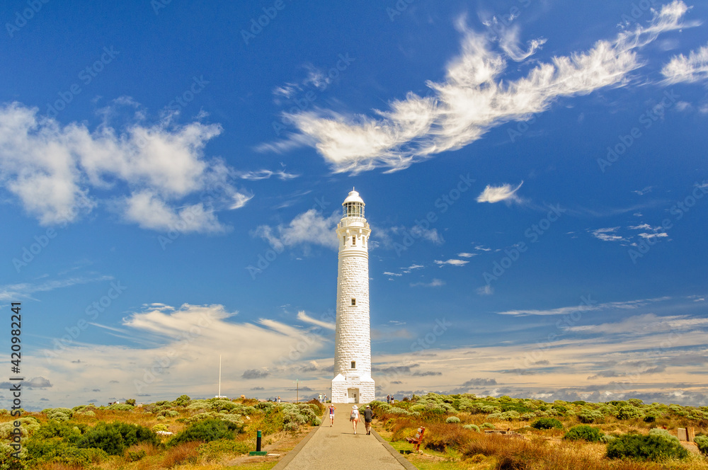 Cape Leeuwin Lighthouse is on the most south-westerly mainland point of the Australian continent - Augusta, WA, Australia