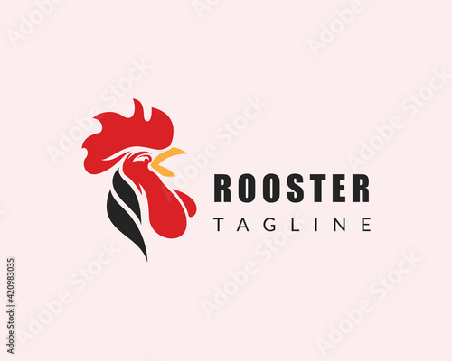 rooster logo head rooster logo animal creative design