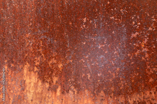 The rusty metal background texture