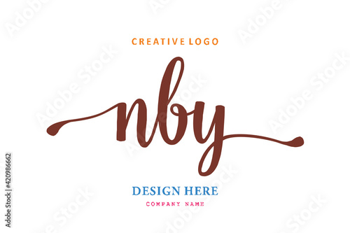 NBY lettering logo is simple, easy to understand and authoritative photo