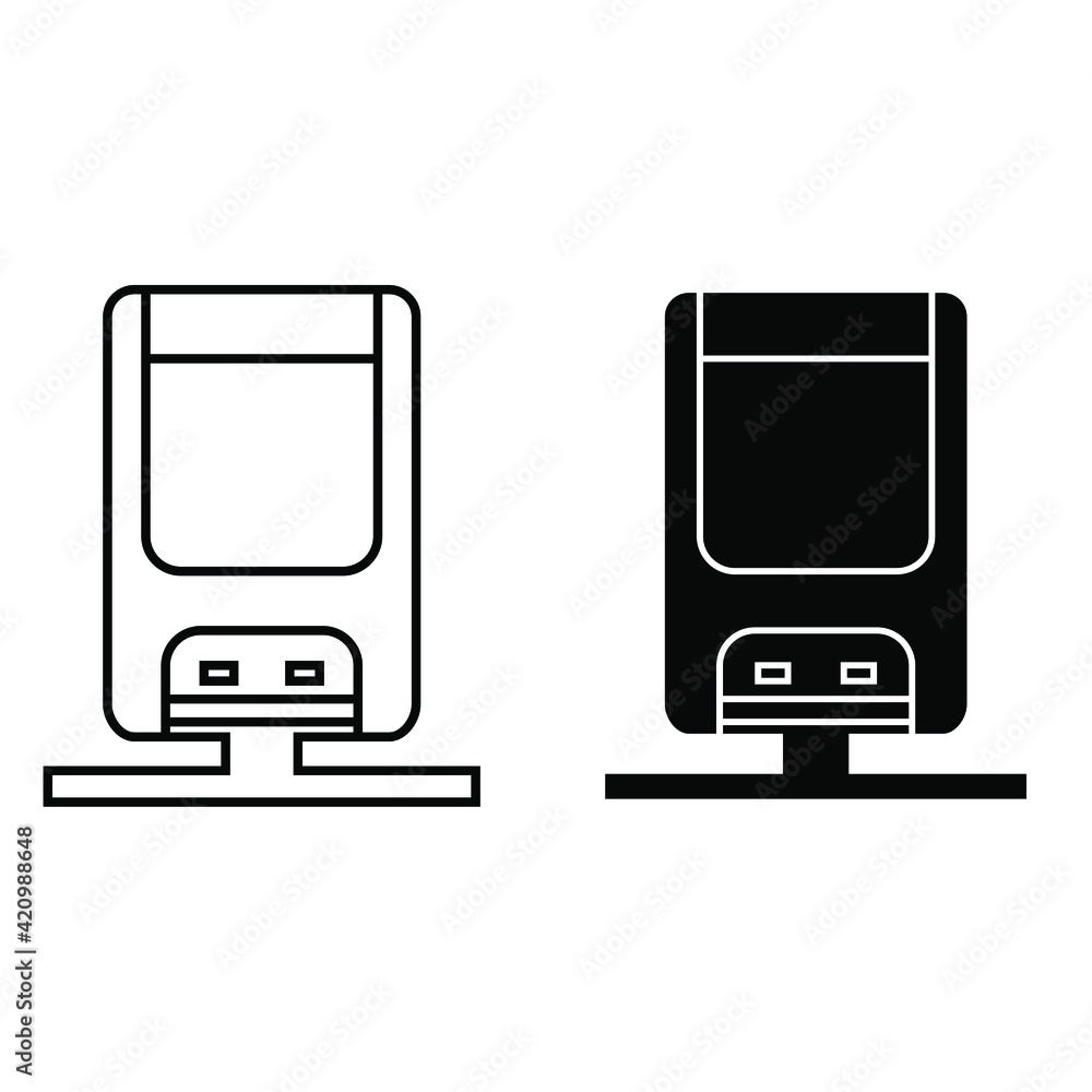 Train vector icon set. tram illustration sign collection. public transport symbol or logo. Train vector icon set. tram illustration sign collection. public transport symbol or logo.