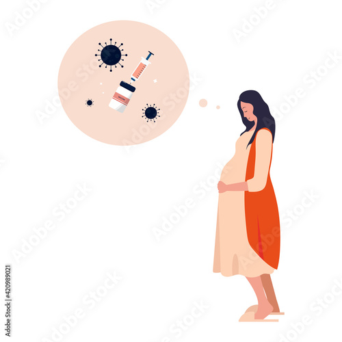 Pregnant woman wondering about covid 19 vaccines