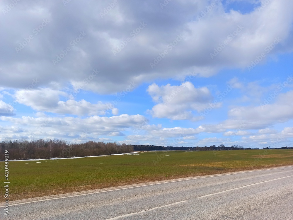 Fototapeta premium road to the sky