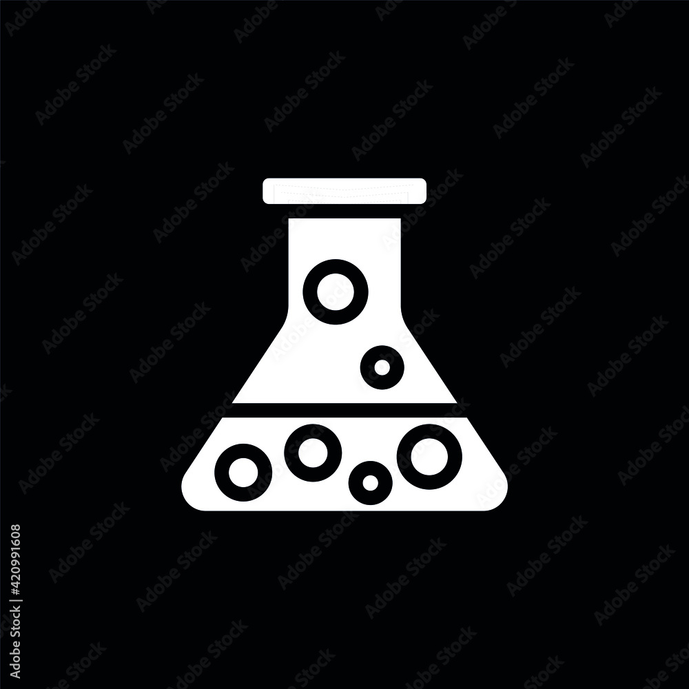 Vector image. Icon of a test tube. Vector image. Icon of a test tube.