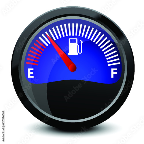 Fuel gauge icon. Vector illustration