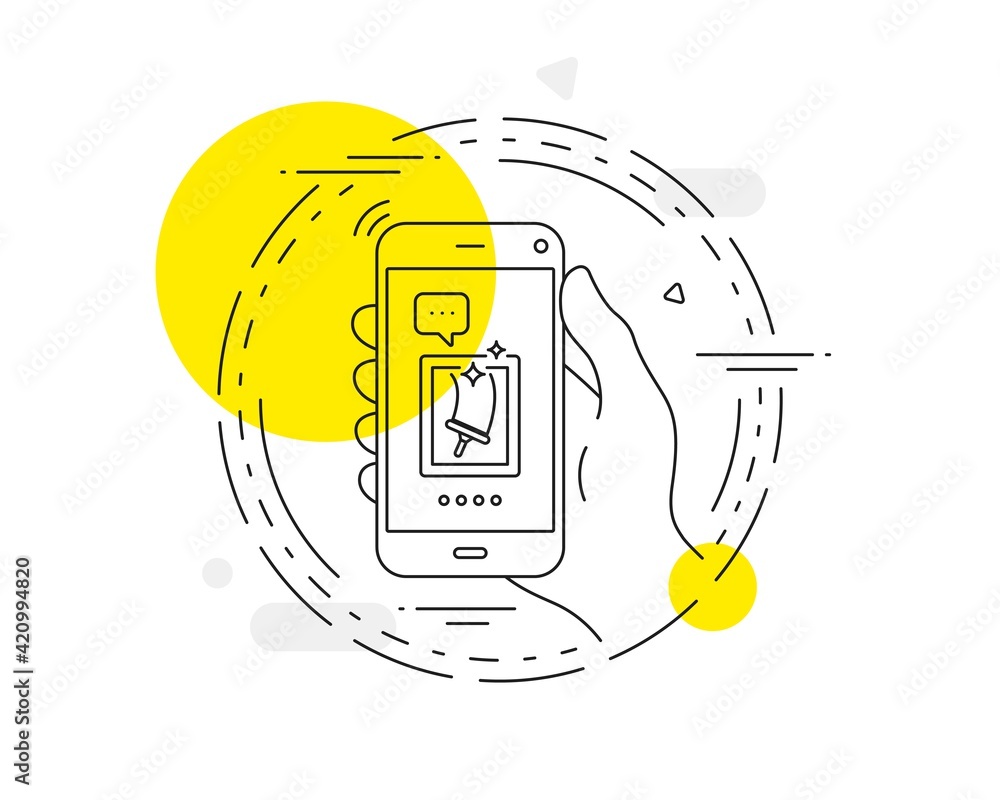 Window cleaning line icon. Washing service. Vector Window cleaning line icon. Washing service. Vector